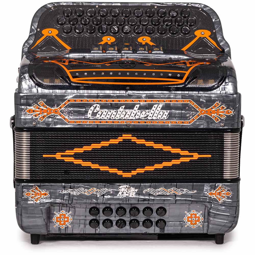 Cantabella Rey II 5 Switch EAD Celluloid Metal Gray with Orange Accessories